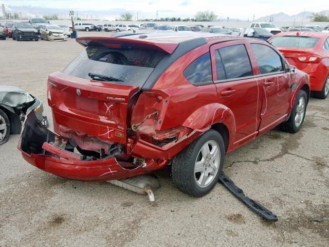 1B3HB48A19D150434 - 2009 DODGE CALIBER SX RED photo 4