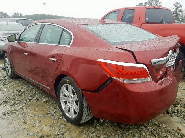 1G4GC5EG4AF136067 - 2010 BUICK LACROSSE C RED photo 3