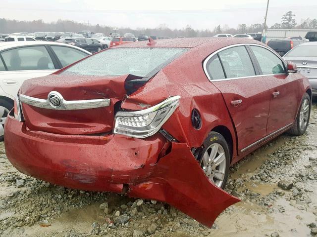 1G4GC5EG4AF136067 - 2010 BUICK LACROSSE C RED photo 4