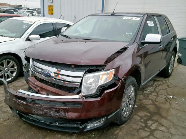 2FMDK3JC3ABA05341 - 2010 FORD EDGE SEL MAROON photo 2