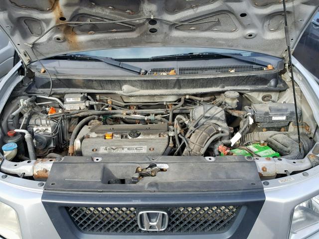 5J6YH28716L007579 - 2006 HONDA ELEMENT EX SILVER photo 7