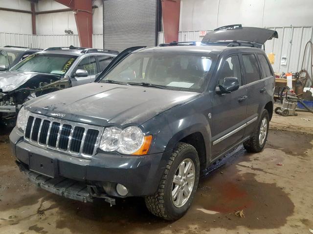 1J8HR58278C174677 - 2008 JEEP GRAND CHER BLUE photo 2