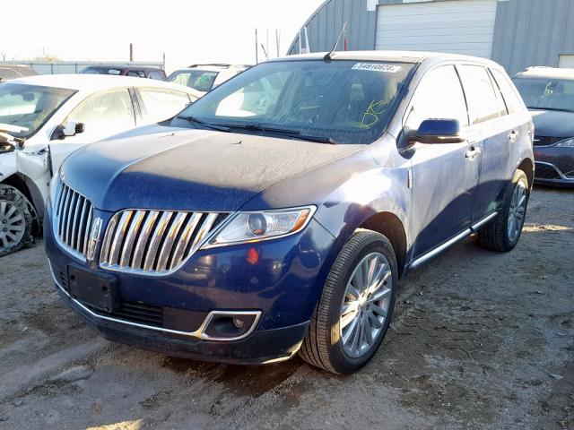 2LMDJ6JK1CBL06242 - 2012 LINCOLN MKX TWO TONE photo 2