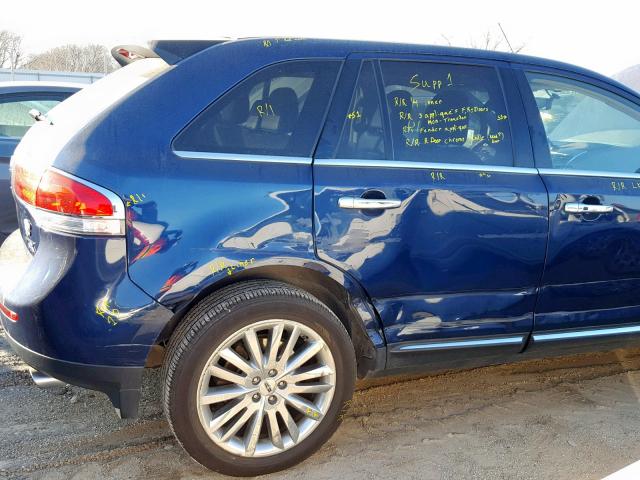 2LMDJ6JK1CBL06242 - 2012 LINCOLN MKX TWO TONE photo 9