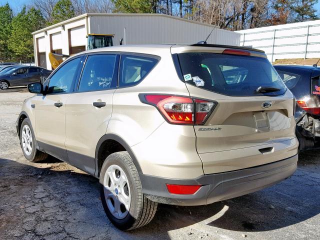 1FMCU0F79HUA74927 - 2017 FORD ESCAPE S GOLD photo 3