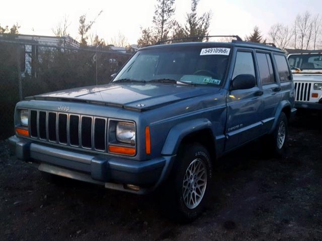 1J4FJ78S1WL205155 - 1998 JEEP CHEROKEE L BLUE photo 2