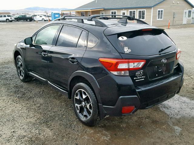 JF2GTABC6JG242398 - 2018 SUBARU CROSSTREK BLACK photo 3