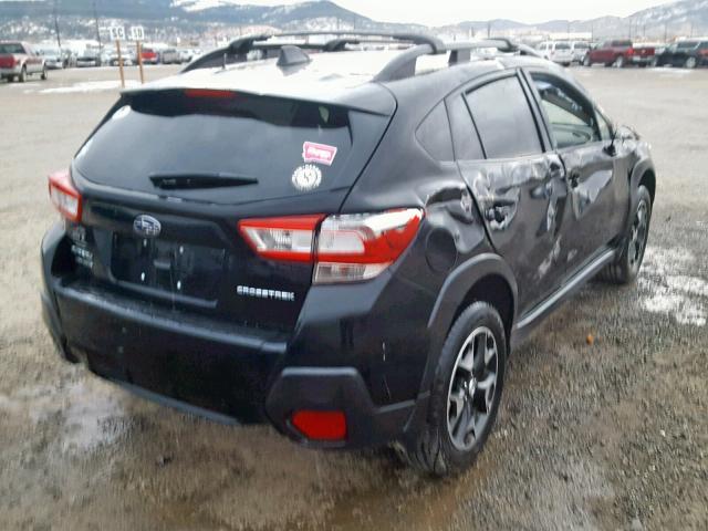 JF2GTABC6JG242398 - 2018 SUBARU CROSSTREK BLACK photo 4