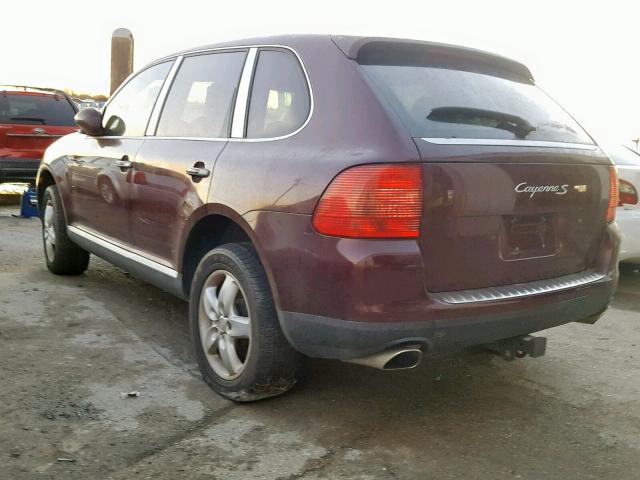 WP1AB29P14LA63539 - 2004 PORSCHE CAYENNE S BURGUNDY photo 3