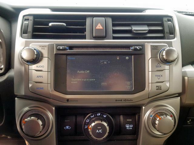 JTEBU5JR0H5468344 - 2017 TOYOTA 4RUNNER SR შავი ფოტო 9