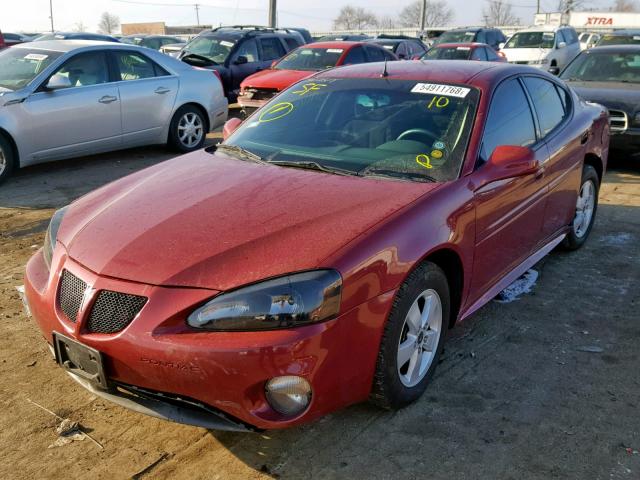 2G2WS522X51278646 - 2005 PONTIAC GRAND PRIX ბურგუნდია ფოტო 2