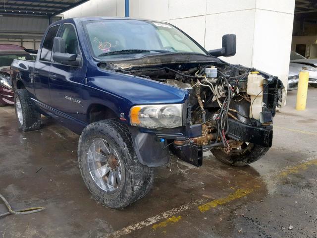 3D7KA28C64G140576 - 2004 DODGE RAM 2500 S BLUE photo 1