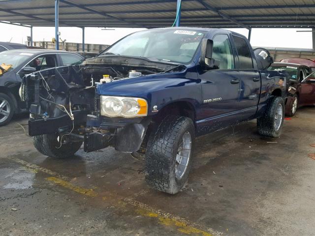 3D7KA28C64G140576 - 2004 DODGE RAM 2500 S BLUE photo 2