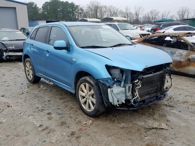 JA4AP4AUXCZ006794 - 2012 MITSUBISHI OUTLANDER BLUE photo 1