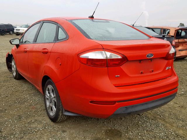 3FADP4BJ8EM183362 - 2014 FORD FIESTA SE RED photo 3