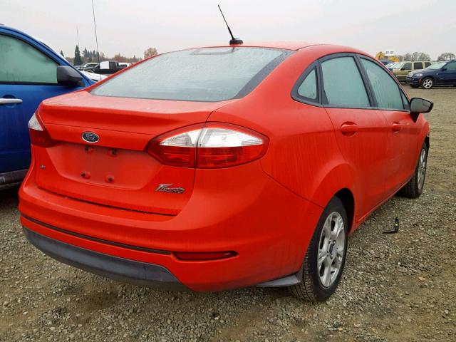 3FADP4BJ8EM183362 - 2014 FORD FIESTA SE RED photo 4