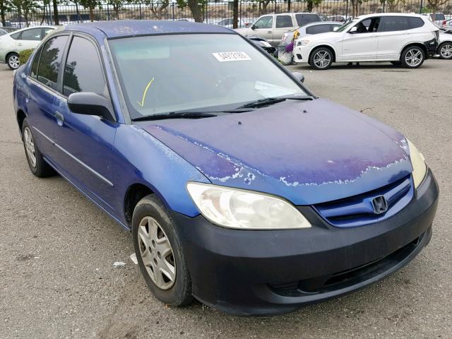 2HGES16325H594196 - 2005 HONDA CIVIC DX V BLUE photo 1