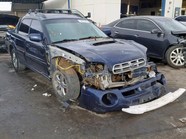 4S4BT63C855104170 - 2005 SUBARU BAJA TURBO BLUE photo 1