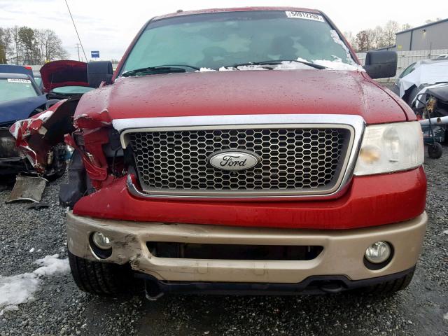 1FTPW14V07KB30089 - 2007 FORD F150 SUPER RED photo 7