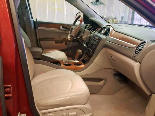 5GAKRBEDXBJ270793 - 2011 BUICK ENCLAVE CX RED photo 5