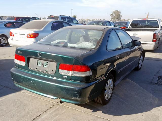 1HGEJ622XXL022120 - 1999 HONDA CIVIC DX GREEN photo 4