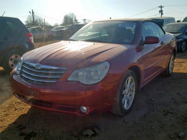 1C3LC55RX8N689766 - 2008 CHRYSLER SEBRING TO MAROON photo 2