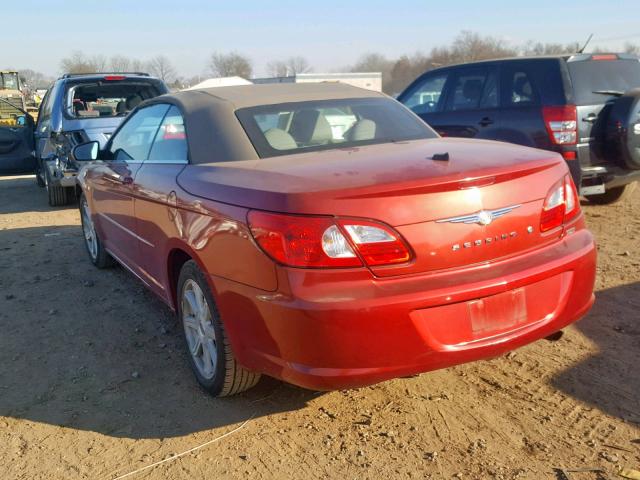 1C3LC55RX8N689766 - 2008 CHRYSLER SEBRING TO MAROON photo 3