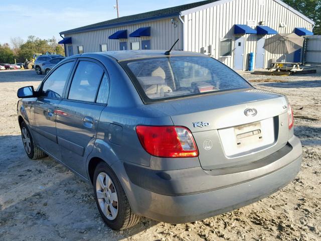 KNADE123476223727 - 2007 KIA RIO BASE GREEN photo 3