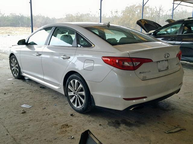 5NPE34AF5GH339812 - 2016 HYUNDAI SONATA SPO WHITE photo 3