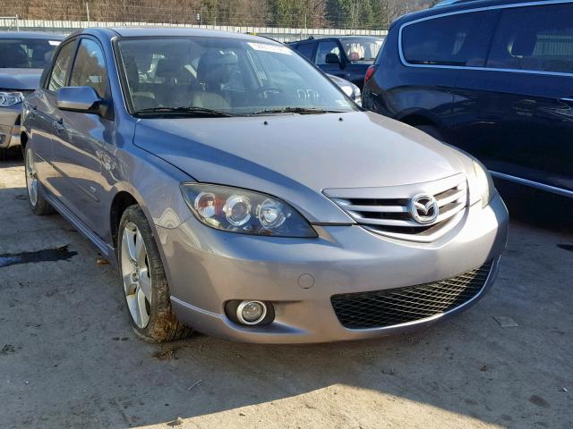 JM1BK143X51338732 - 2005 MAZDA 3 HATCHBAC GRAY photo 1