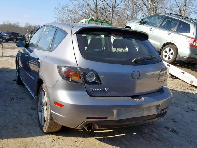 JM1BK143X51338732 - 2005 MAZDA 3 HATCHBAC GRAY photo 3