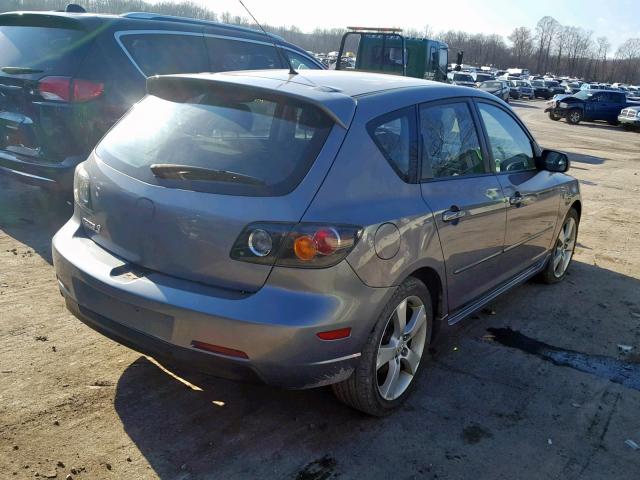 JM1BK143X51338732 - 2005 MAZDA 3 HATCHBAC GRAY photo 4