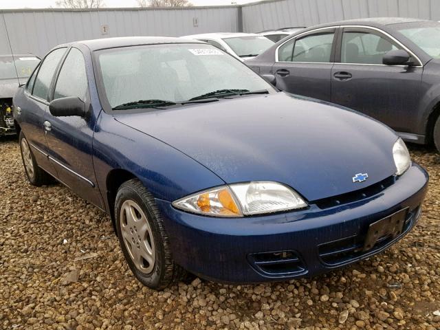 1G1JF524127278795 - 2002 CHEVROLET CAVALIER L BLUE photo 1