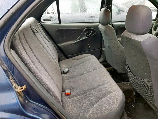 1G1JF524127278795 - 2002 CHEVROLET CAVALIER L BLUE photo 6