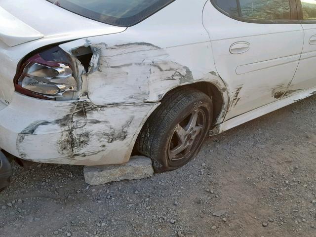 2G2WP522341152175 - 2004 PONTIAC GRAND PRIX WHITE photo 9