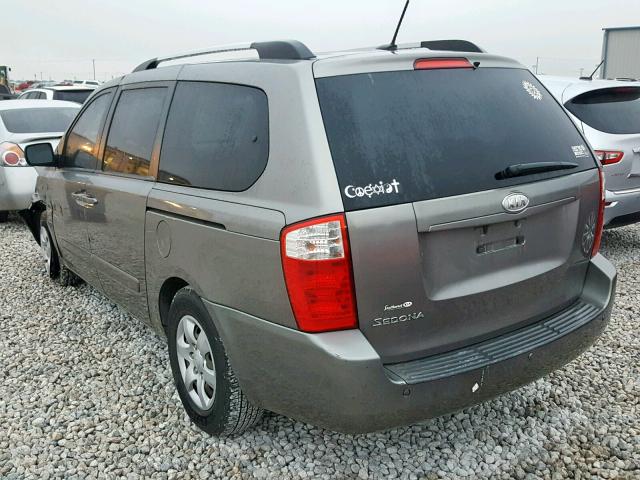 KNDMG4C36A6337684 - 2010 KIA SEDONA LX GRAY photo 3