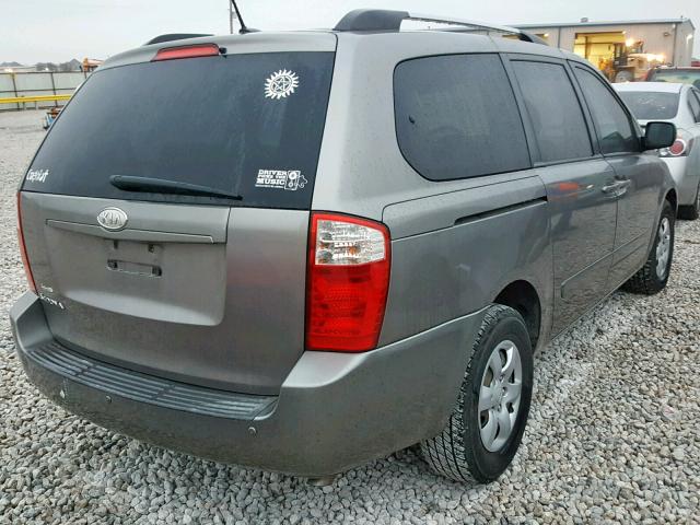 KNDMG4C36A6337684 - 2010 KIA SEDONA LX GRAY photo 4