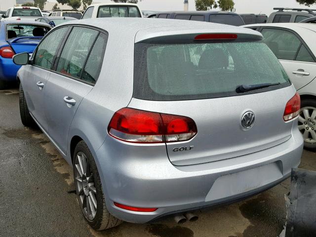 WVWDB7AJXDW122847 - 2013 VOLKSWAGEN GOLF SILVER photo 3