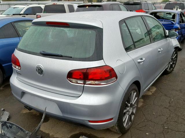 WVWDB7AJXDW122847 - 2013 VOLKSWAGEN GOLF SILVER photo 4