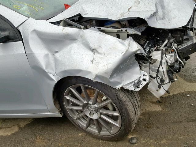 WVWDB7AJXDW122847 - 2013 VOLKSWAGEN GOLF SILVER photo 9