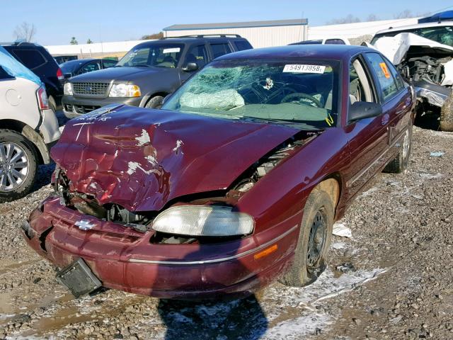 2G1WL52M0V9260239 - 1997 CHEVROLET LUMINA BAS BURGUNDY photo 2