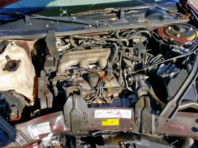 2G1WL52M0V9260239 - 1997 CHEVROLET LUMINA BAS BURGUNDY photo 7