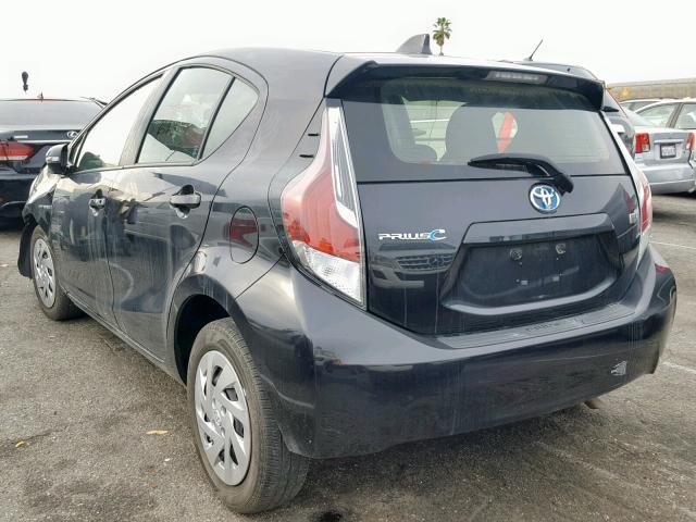 JTDKDTB3XG1135013 - 2016 TOYOTA PRIUS C BLACK photo 3