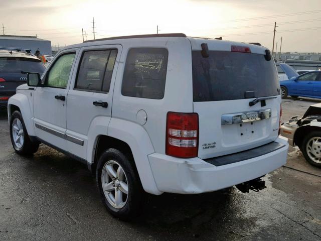 1J8GN58K78W282917 - 2008 JEEP LIBERTY LI WHITE photo 3