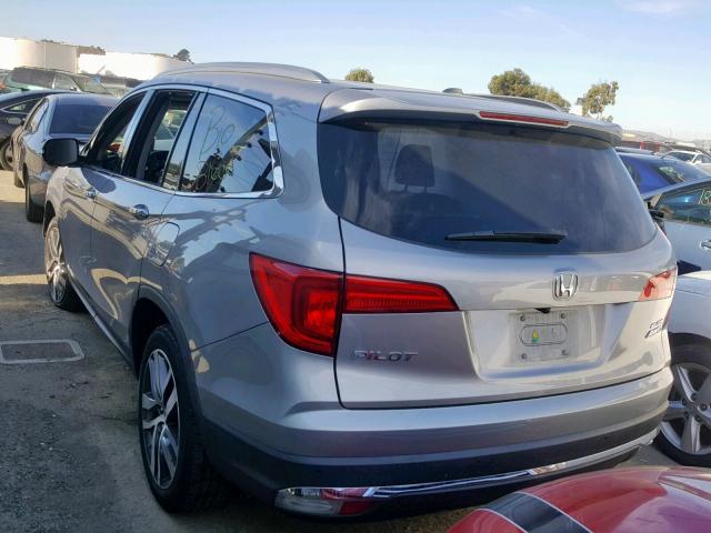 5FNYF6H0XHB008872 - 2017 HONDA PILOT ELIT SILVER photo 3