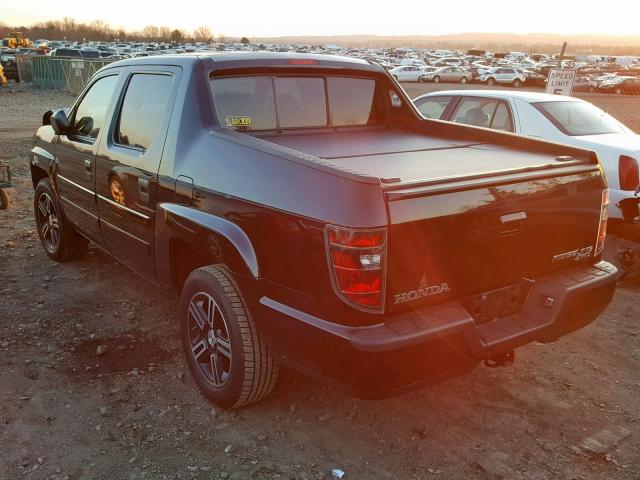 5FPYK1F73EB010626 - 2014 HONDA RIDGELINE BLACK photo 3