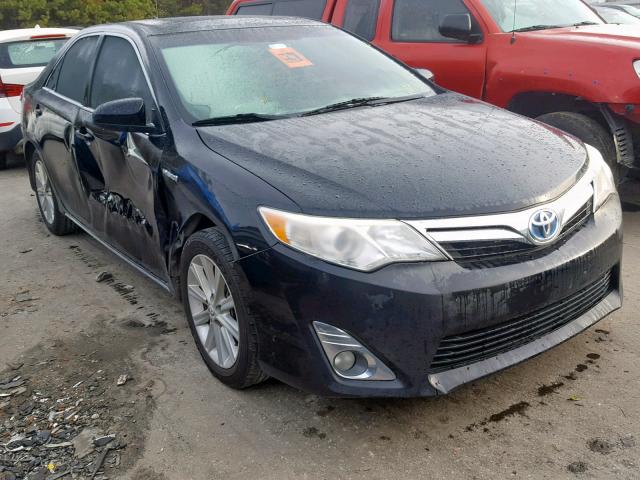 4T1BD1FK4CU025682 - 2012 TOYOTA CAMRY HYBR BLACK photo 1