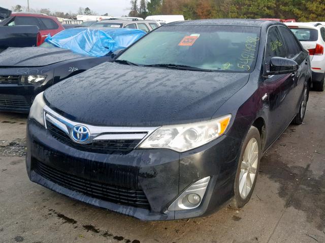 4T1BD1FK4CU025682 - 2012 TOYOTA CAMRY HYBR BLACK photo 2