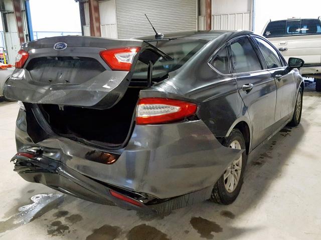 3FA6P0G73GR125437 - 2016 FORD FUSION S GRAY photo 4