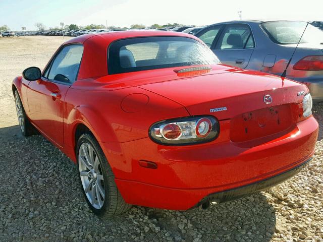 JM1NC26F470130006 - 2007 MAZDA MX-5 MIATA RED photo 3